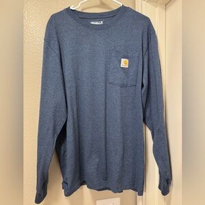 Carhartt Heather Blue Pocket Tee